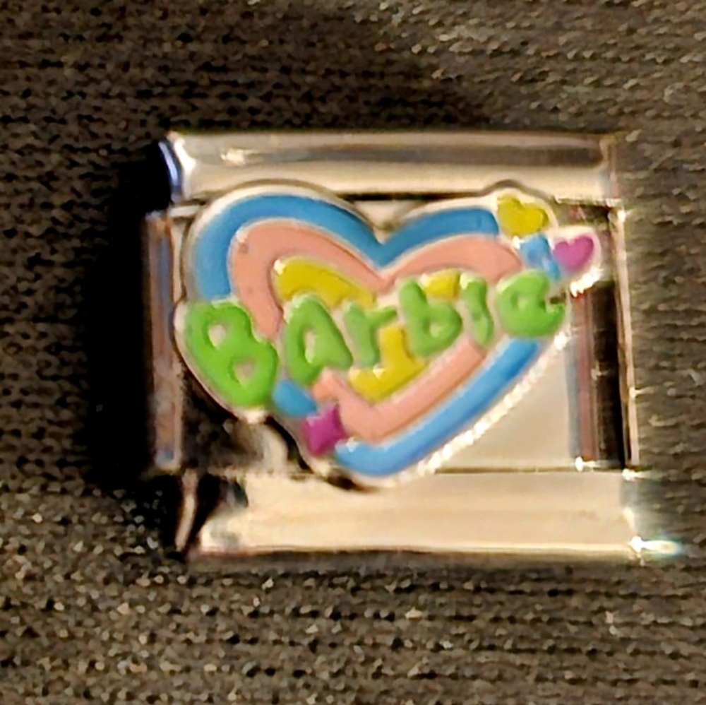 Barbie Heart Italian Charm